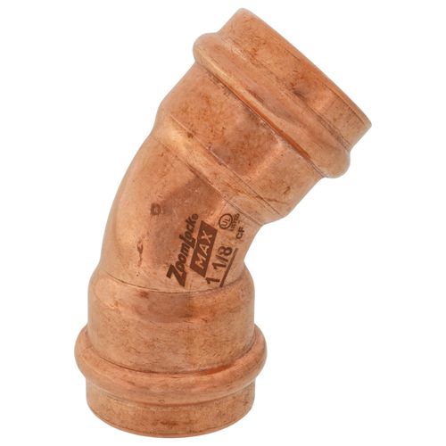 Main product image of 1-1/8" ZoomLock MAX 45-Degree Elbow (MZK-45E18-HNBR)