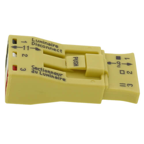 Main product image of Luminaire Disconnect, 3-Pole, 16-12 AWG (Box of 20)