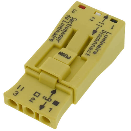 873903/PW25100 WAGO 873903/PW25100 Luminaire Disconnect, 3Pole