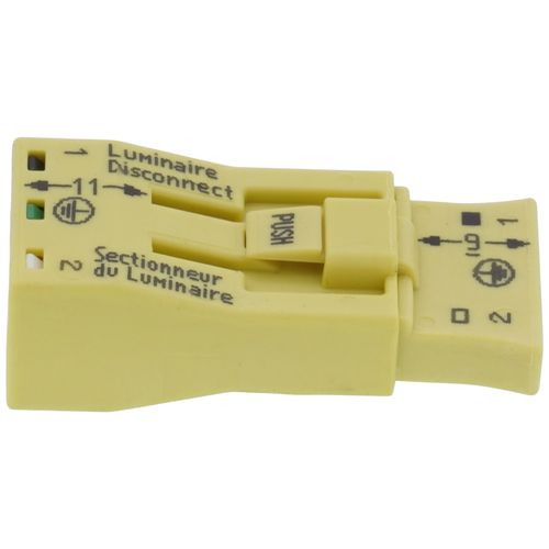 Main product image of Luminaire Disconnect, Proceeding Ground Center Position, 3-Pole, 16-12 AWG