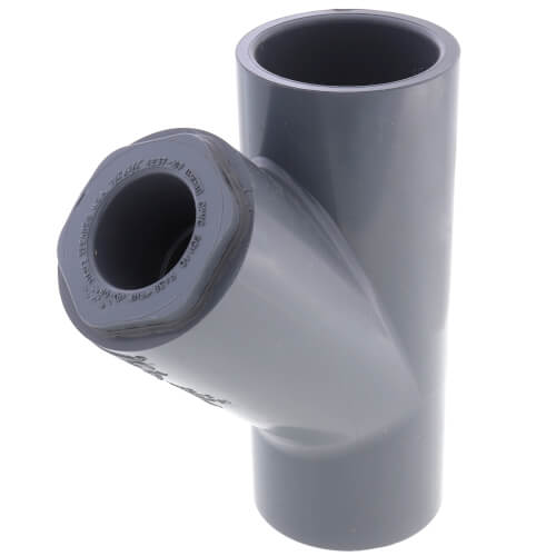 Main product image of 1-1/4" x 1-1/4" x 3/4" CPVC Schedule 80 Reducing WYE Socket Connection (235 PSI)