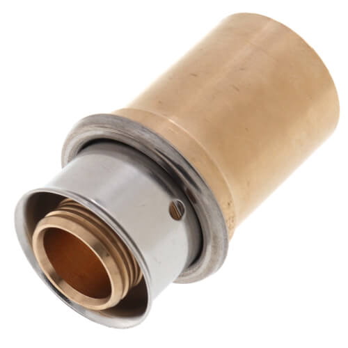 Bronze 5/8" PEX Press x 3/4" Copper Fitting Adapter w/ Attached Sleeve