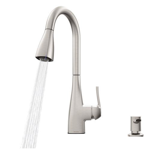 Main product image of Kiran 1 Handle High Arc Pulldown Kitchen Faucet, 87599SRS (Spot Resist Stainless)