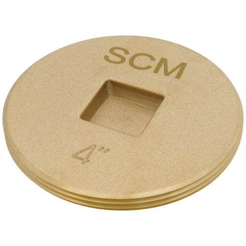 Main product image of 4" Brass Countersunk Cleanout Plug
