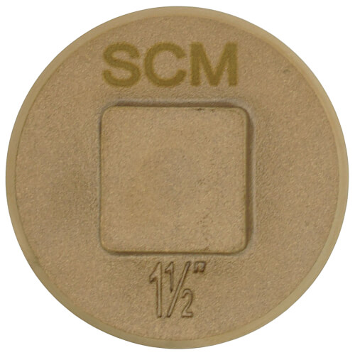 Main product image of 1-1/2" Brass Raised Head Cleanout Plug