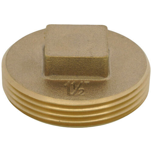 Main product image of 1-1/2" Brass Raised Head Cleanout Plug
