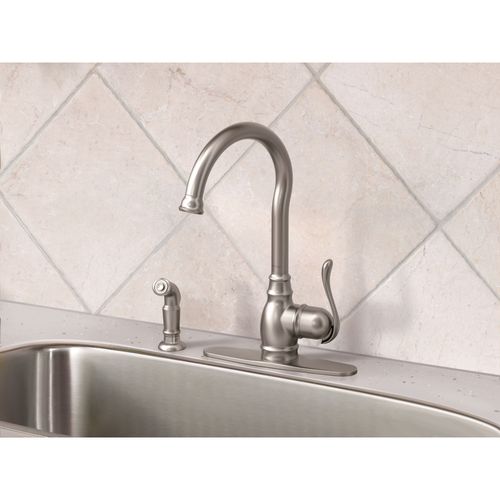 Main product image of Anabelle 1 Handle kitchen faucet w/ Side Spray, 87650SRS (Spot Resist Stainless)