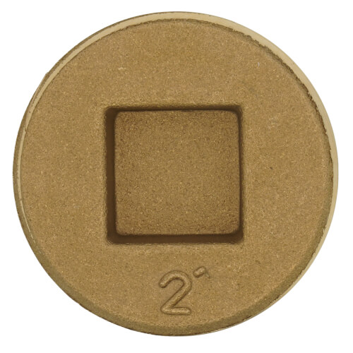 Main product image of 2" Brass Countersunk Cleanout Plug