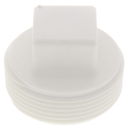 Main product image of 1-1/2" Square Head Polypro Cleanout Plug (White)