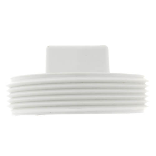 Main product image of 3" Square Head Polypro Cleanout Plug (White)