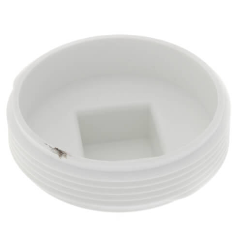 Main product image of 3" Square Head Polypro Cleanout Plug (White)