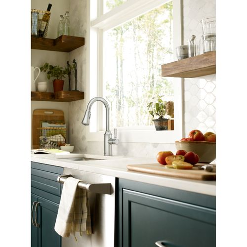 Main product image of Conneaut 1 Handle High Arc Pulldown Kitchen Faucet, 87801SRS (Spot Resist Stainless)