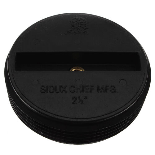 Main product image of 2-1/2" Slotted ABS Flush Plug w/ Threaded Brass Insert