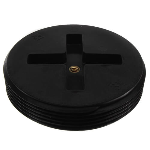 Main product image of 3-1/2" Slotted ABS Flush Plug w/ Threaded Brass Insert