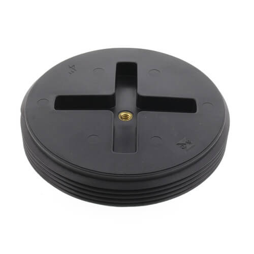 Main product image of 4" Slotted ABS Flush Plug w/ Threaded Brass Insert