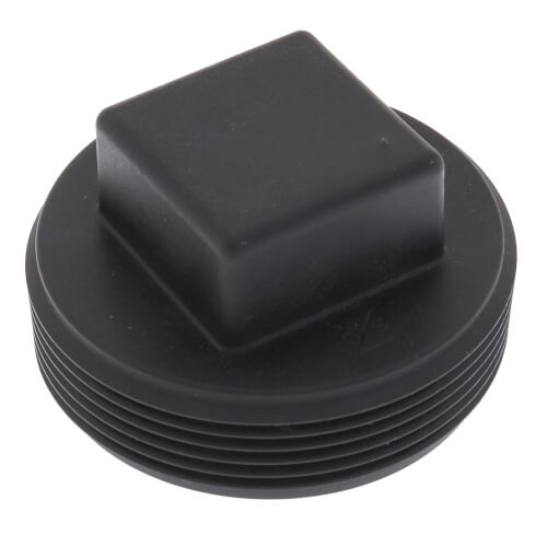 Main product image of 2" Square Head Polypro Cleanout Plug (Black)