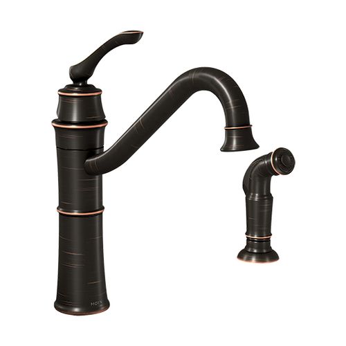 Main product image of Wetherly 1 Handle High Arc Kitchen Faucet, 87999BRB (Mediterranean Bronze)