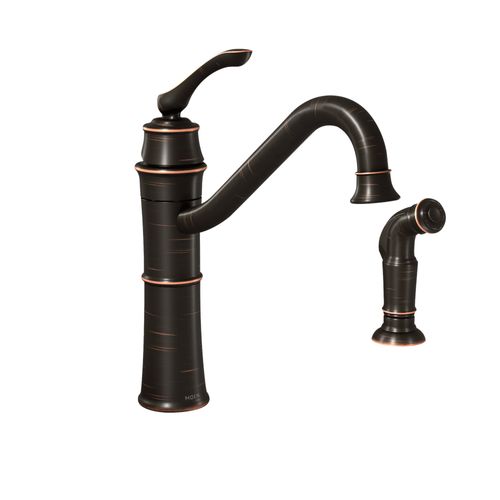 Main product image of Wetherly 1 Handle High Arc Kitchen Faucet, 87999BRB (Mediterranean Bronze)