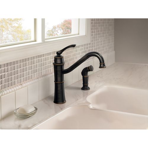 Main product image of Wetherly 1 Handle High Arc Kitchen Faucet, 87999BRB (Mediterranean Bronze)