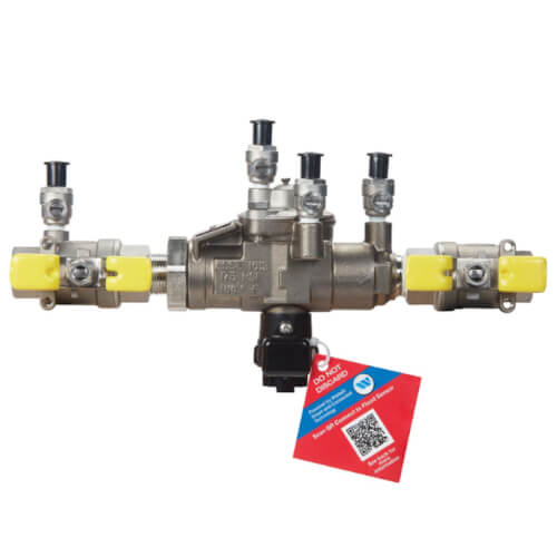 Main product image of 3/4" SS009M3-QT-FS Stainless Steel Reduced Pressure Zone Backflow Preventer Assembly w/ Flood Sensor Connectivity