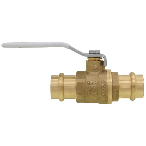 Main product image of LFFBV-Press-M2, 3/4" 2-Piece Full Port Brass Ball Valve w/ Integral Press End Connection, Lead Free