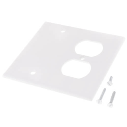 88008 - Leviton 88008 - 2-Gang Electrical Wall Plate Combo, 1 Duplex ...