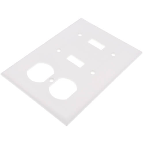 88021 - Leviton 88021 - 3-Gang Electrical Wall Plate, Combo, 2 Toggle ...