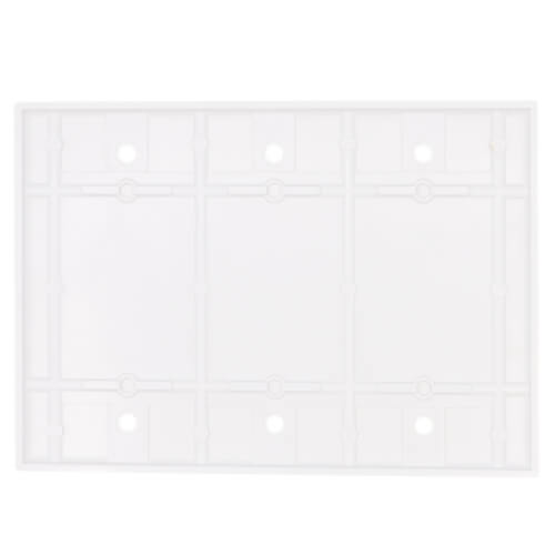 Main product image of 3-Gang No Device Blank Wall Plate, Box Mount (White)