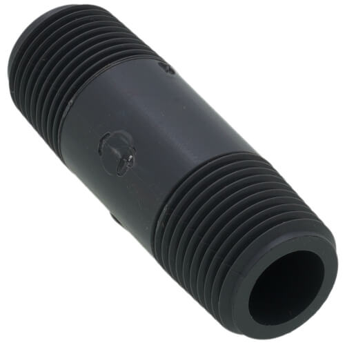 Main product image of 3/8" x 2" PVC Sch 80 Threaded Nipple