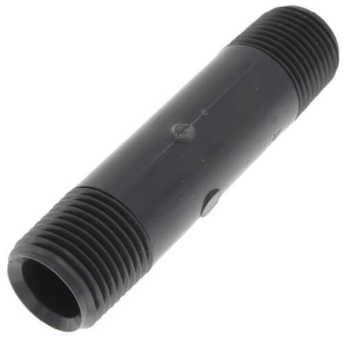 Main product image of 3/8" x 12" PVC Sch 80 Threaded Nipple (Threaded one end)