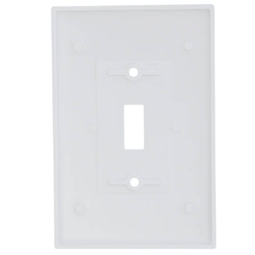Main product image of 1-Gang Wall Plate, Oversized, Thermoset Plastic, Toggle Switch (White)