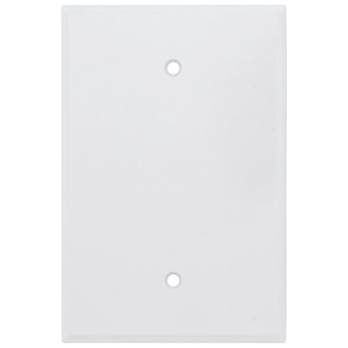 Main product image of 1-Gang Wallplate, No Device, Oversized, Thermoset Plastic (White)