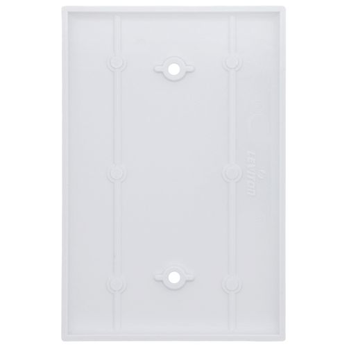 Main product image of 1-Gang Wallplate, No Device, Oversized, Thermoset Plastic (White)