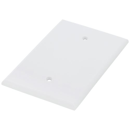 Main product image of 1-Gang Wallplate, No Device, Oversized, Thermoset Plastic (White)