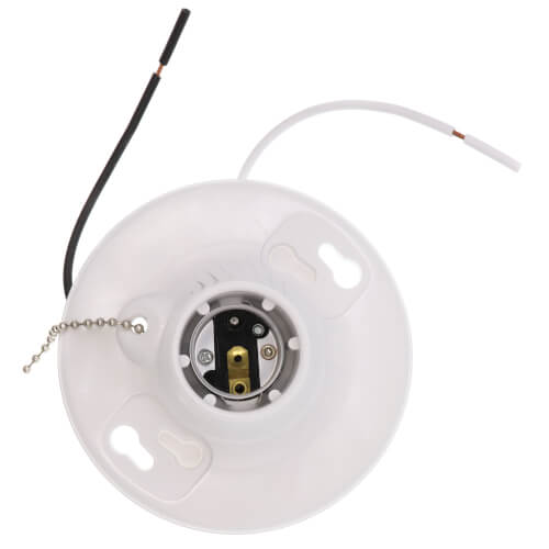 Incandescent Lampholder Leviton 8827-CW2 One-Piece Urea Outlet Box Mount White Incandescent Lampholder Leviton 8827-CW2 One-Piece Urea Outlet Box Mount White