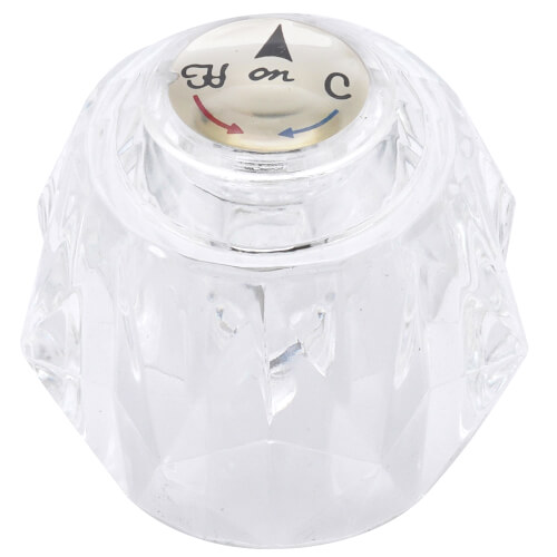 Replacement Faucet Handle For Delta Delex In Clear Acrylic