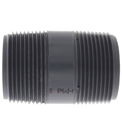Main product image of 1-1/4" x 2-1/2" PVC Sch 80 Threaded Nipple