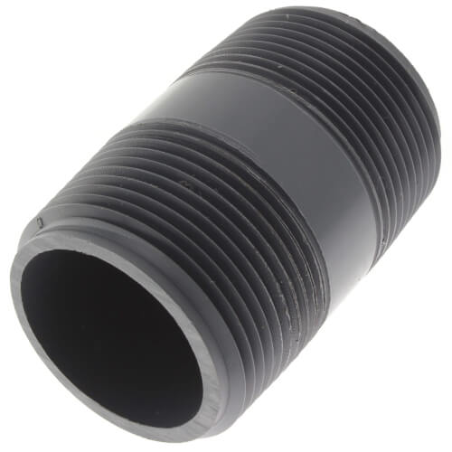 Main product image of 1-1/4" x 2-1/2" PVC Sch 80 Threaded Nipple
