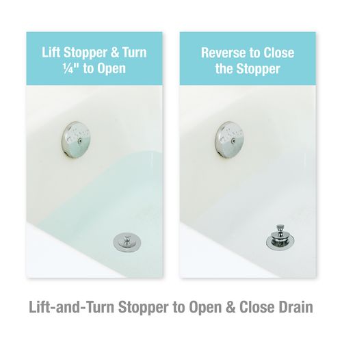 Main product image of Lift & Turn Drain Stopper (Chrome)