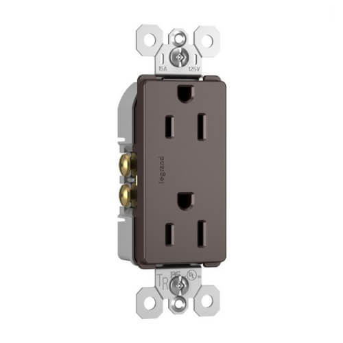 Main product image of Radiant Tamper-Resistant Duplex Receptacle, NEMA 5-15R - Brown (15A, 125V)