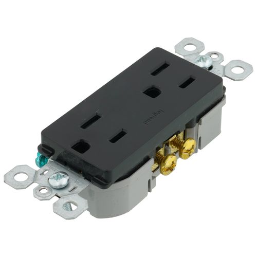 Main product image of Radiant Tamper-Resistant Duplex Receptacle, NEMA 5-15R - Black (15A, 125V)