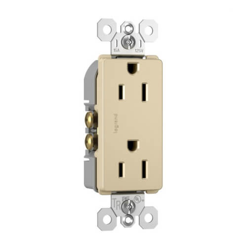 Main product image of Radiant Tamper-Resistant Duplex Receptacle, NEMA 5-15R - Ivory (15A, 125V)