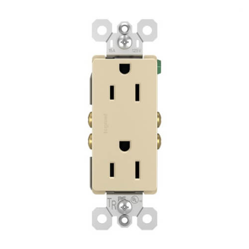 Main product image of Radiant Tamper-Resistant Duplex Receptacle, NEMA 5-15R - Ivory (15A, 125V)