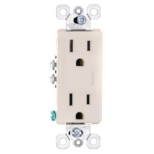 Main product image of Radiant Tamper-Resistant Duplex Receptacle, NEMA 5-15R - Light Almond (15A, 125V)