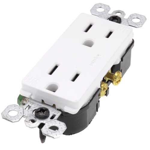 Main product image of Radiant Outdoor Weather-Resistant Duplex Receptacle, NEMA 5-15R - White (15A, 125V)