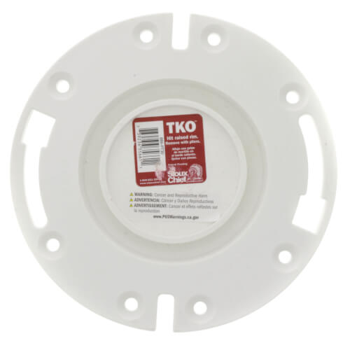 Main product image of 3" Sch. 30 Hub Total Knockout Closet Flange w/ One-Piece Plastic Ring