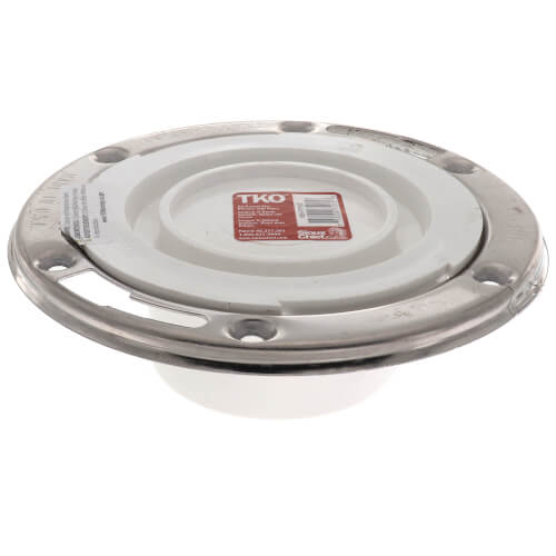 Main product image of 3" Sch. 30 Hub Total Knockout Closet Flange w/ Stainless Steel Swivel Ring