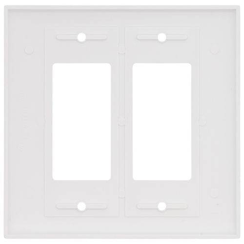 Main product image of 2-Gang Electrical Oversized Wall Plate, Decora (White)