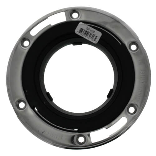 Main product image of Flush to Floor Open Closet Flange w/ Stainless Steel Swivel Ring (3" Hub/4" Inside)