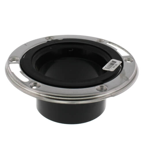 Main product image of Flush to Floor Open Closet Flange w/ Stainless Steel Swivel Ring (3" Hub/4" Inside)